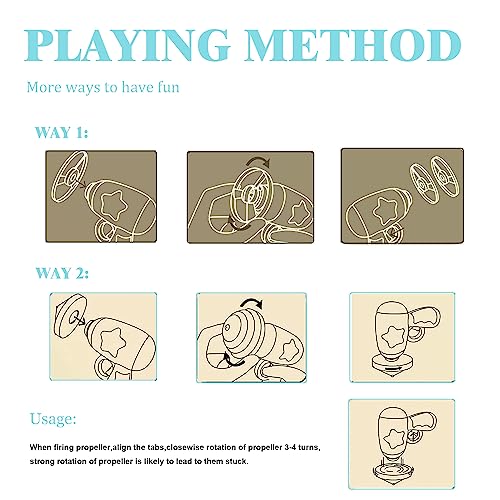 Cat Fetch Toy, Interactive Flying Cat Toy with 36 Propellers, Kitten Tracks Toy for Training Hunting Chasing(only Flying Propellers) - color: only 36 Propellers