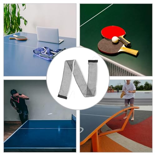 Polyester-Cotton Mesh Table Tennis Net Foldable Design Quick Installation Tight Rebound for Indoor Outdoor Standard Tables