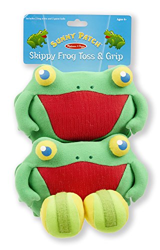 Melissa & Doug Sunny Patch Skippy Frog Toss and Grip Action Game - 2 Mitts, 2 Soft Balls