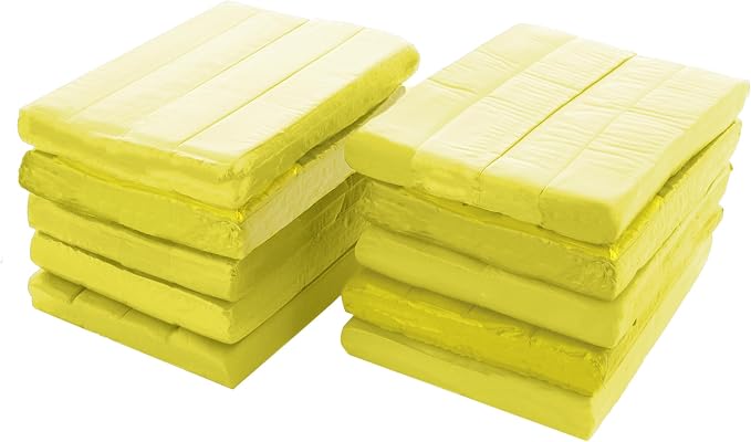 BAZIC Products Yellow Modeling Clay, 1 lb, Non-Hardening, for Sculpting Art Crafts, Reusable, 2 Pack