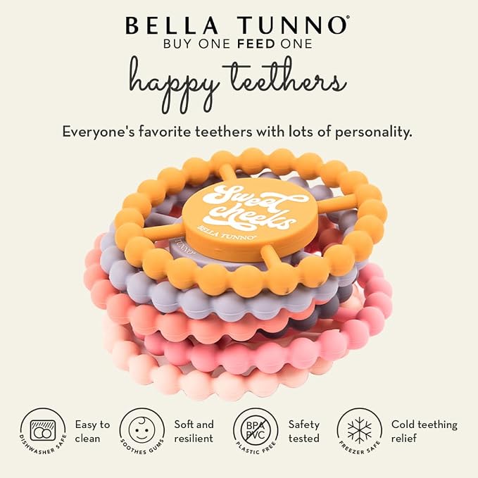 Baby Teether by Bella Tunno, Silicone Teethers for Babies 3-6 Months, 6-12 Months, Baby Toys, Pacifier, Teething Relief, Boys, Girls, I Love Dad