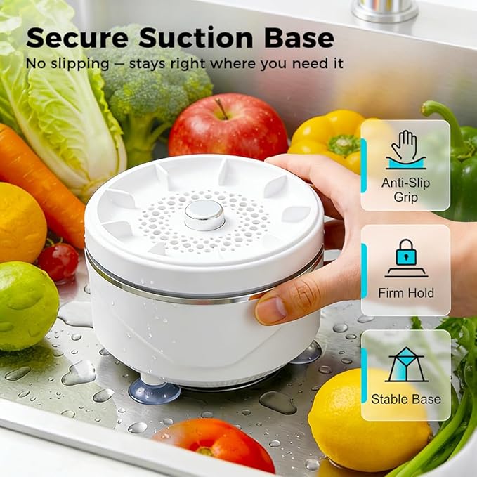 2026 New Fruit and Vegetable Cleaner Machine, Fruit Washing Device Titanium Electrolysis Fruit and Veggie Cleaning Machine, Waterproof Food Purifier for Fruits, Vegetables, Meat and Tableware (2)