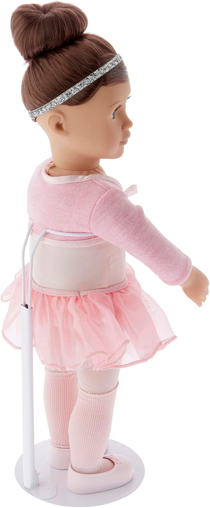Plymor DSP-90W White Adjustable Doll Stand, fits 15, 16, 17, 18, 19, 20, and 21 inch Dolls, Waist is 3" - 4" wide, 8" - 11" around, Pack of 12