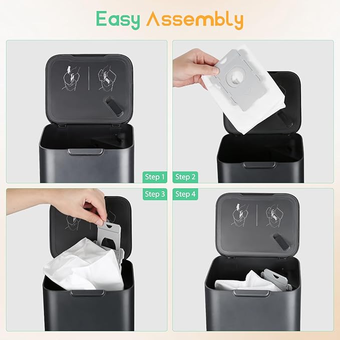 18 Pack iRobot Vacuum Bags - Replacement Dirt Disposal Bags for Roomba i7+, i1+, i2+, i3+, i4+, i5+, i6+, i8+, j6+, j7+, j8+, j9+, s9+, Combo i5+, j5+, j7+, j9+, Compatible with Clean Base System