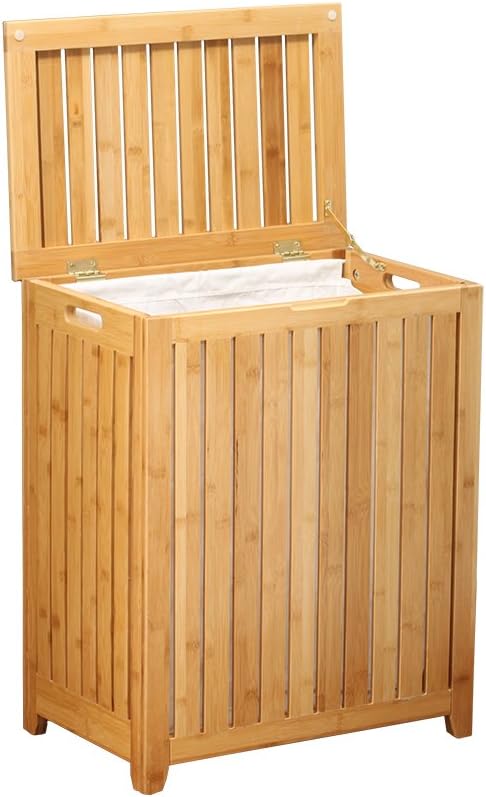 Oceanstar Spa-Style Bamboo Laundry Hamper