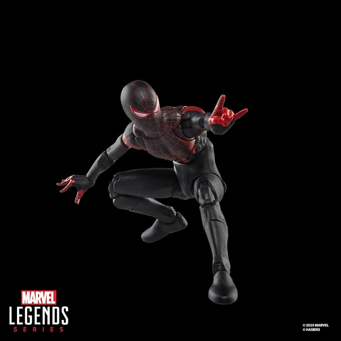 Marvel Legends Series Ultimate Miles Morales, Spider-Man Comics-Inspired Collectible 6-Inch Scale Action Figure with Character-Sized Comic Accessory