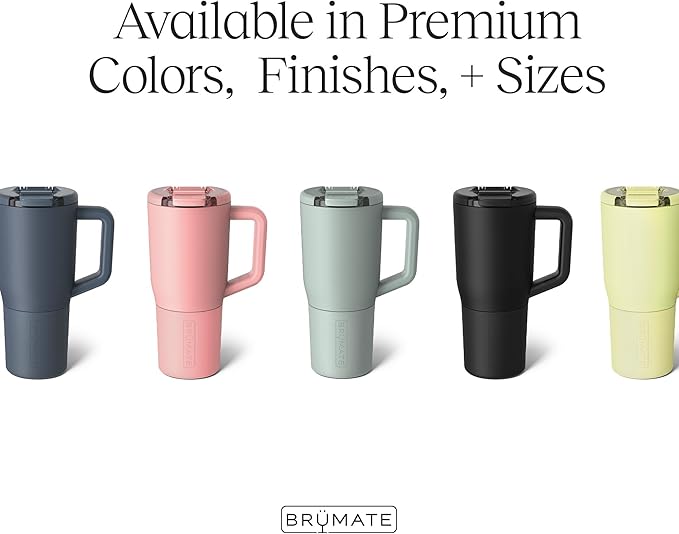 BrüMate Müv - 25oz 100% Leak Proof Insulated Coffee Mug with Handle & Lid - Stainless Steel Coffee Travel Mug - Double Walled Coffee Cup (Prickly Pear)