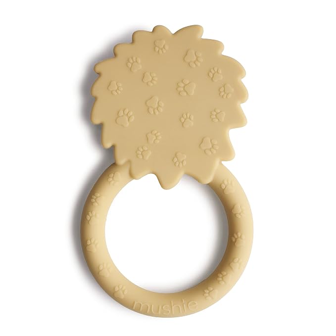 mushie Silicone Baby Teether Toy | Lion