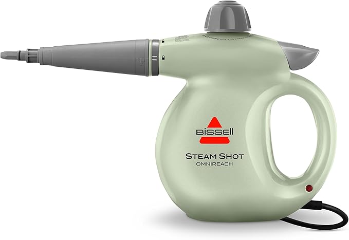 BISSELL® Steam Shot™ OmniReach handheld portable steam cleaner for tile, grout, windows, bathrooms, kitchens, fabric steaming tool