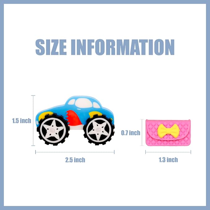 132pcs 3D Cute Kids Erasers, Random Desktop Pet Toys Gifts, Classroom Rewards Kids Party Gifts, Various Styles Such as Animals, Food, Plants, Space, Princess, Sports, Halloween, Christmas