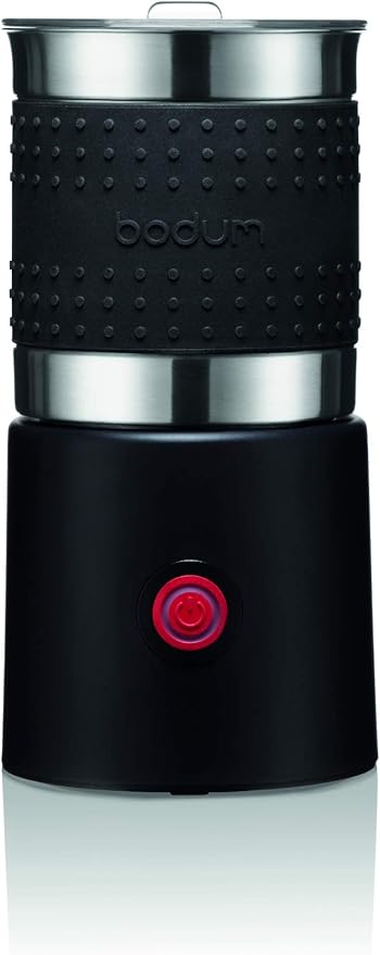 Bistro 13.5oz Bistro Barista Electric Milk Frother, Automatic Temperature Control, Boil-Dry Protection, Black