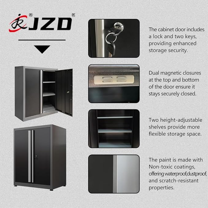 Standalone Workshop Storage Cabinets Set with Rolling Tool Cabinet