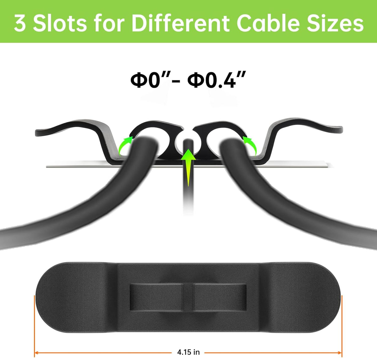 12PCS Cord Organizer for Appliances, Upgraded Kitchen Appliance Cord Wrap, Cord Holder Stick on Pressure Cooker, Coffee Maker, Air Fryer and Blender(6 Black + 6 White)