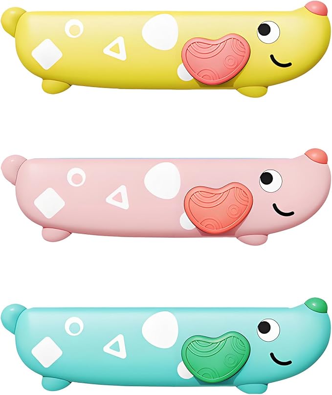 3PCS Harmonica for Kids, Beginners, Toddler muiscal Instruments Toys, Yellow, Pink, Green 16 Hole Harmonica Set, Educational Toys for Children