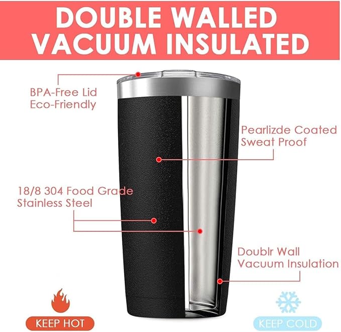 12 pack 20 oz Stainless Steel Insulated Tumbler with Straw and Lid, Double Wall Travel Coffee Mug Vacuum Insulated Bulk Tumbler, Suitable for Vehicle Cup Holders （White）