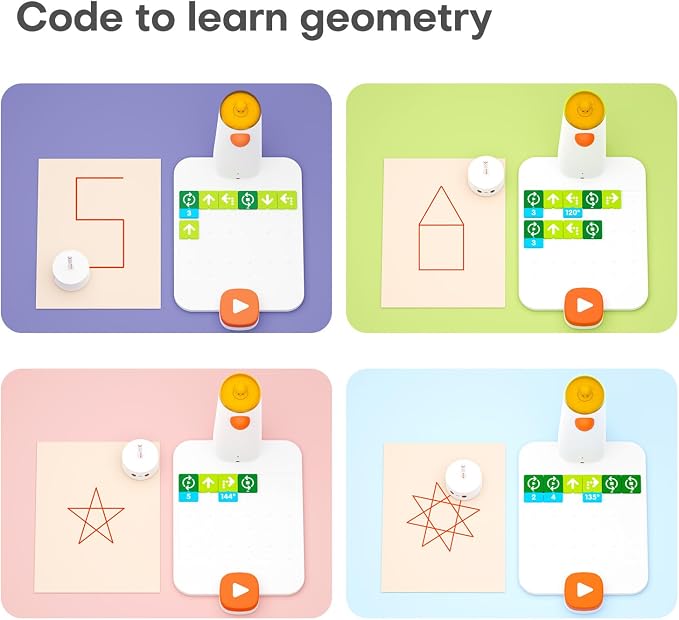 Coding Set Pro STEM Robot for Kids Ages 4+, Coding Robot for Kids to Learn Early Programming, Educational Toy for Homeschool & Classroom Ages 4-10