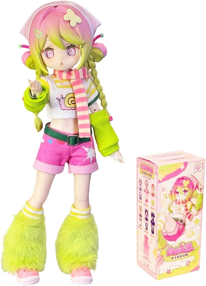 CALEMBOU BJD Blind Box, Electronic Cute Pet Series 20cm Ball Jointed Doll, Kawaii Dress Up Doll with Joints Accessories, Collection Action Figure Toys, Gift for Girls Boys (Electronic Cute Pet-1pc)