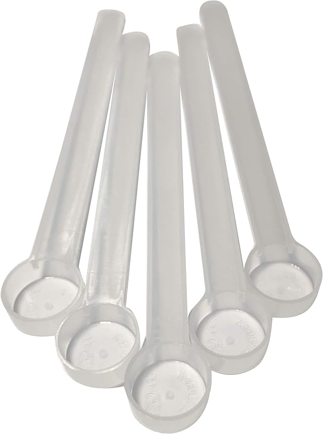1/8 Teaspoon (0.625 mL | A Pinch) Long Handle Scoop for Measuring Coffee, Pet Food, Grains, Protein, Spices and Other Dry Goods (Pack of 5)