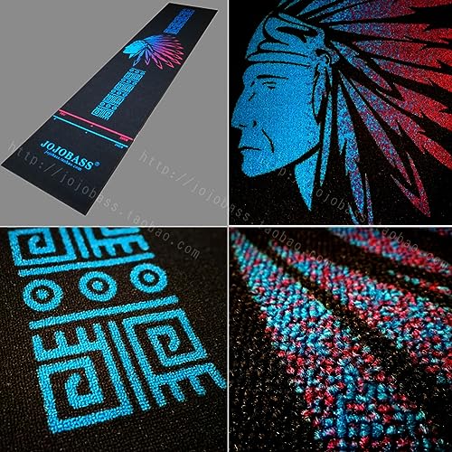 OVARIA Non-Slip Dart Carpet Rubber Dart Floor Mat, Rubber Stable Protection Carpet, Dart Training Carpet with Throwing Line, Suitable for All Darts