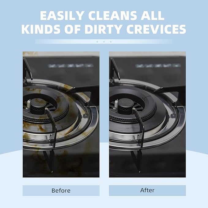 Hard Bristle Crevice Cleaning Brush-Thin Gap Scrub Brush, Small Cleaning Brush, Grout Brush, Kitchen Brush, Cleaning Tools for Toilet, Bathroom, Sink, Home, Household, Window (3, Mint)