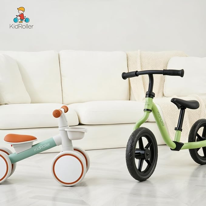 Kid's Balance Bikes for 1 Year Old Boys and Girls, 12-24 Months Toddler Ride-on with Adjustable Seat and a Front Basket, First Birthday Gifts Black