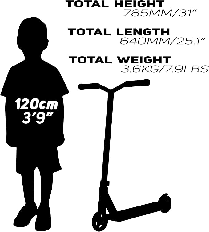 Envy Scooters ONE S3 Stunt Scooter - Trick Scooters for Kids 6-12 Years - Beginner Freestyle Scooter