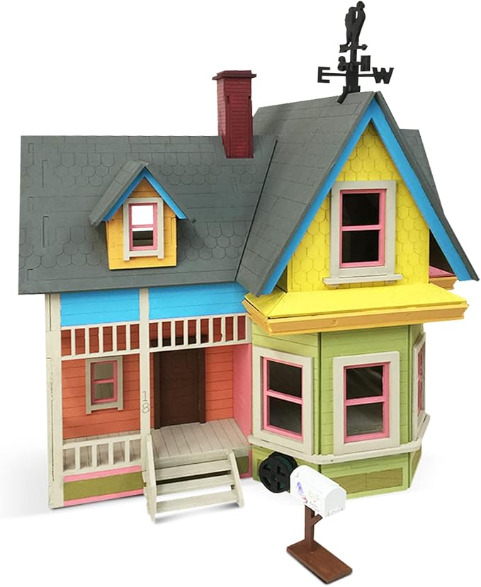 Bird's Wood Shack 3D Wooden Puzzle DIY Miniature House Kit - DIY Tiny House Kit from Up Movie - Easy-to-Assemble 1/8” Baltic Birch Wood - Model House Kit for Family, School, Hobby, Art & Craft Gift