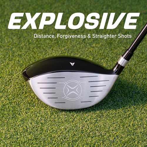 Precise M3 Men’s 14-Piece Golf Set – 460cc Driver, Wood, Hybrid, 6-PW Irons, Putter, Stand Bag, 3 Headcovers and Cover - RH - size: Green - Tall Size +1"