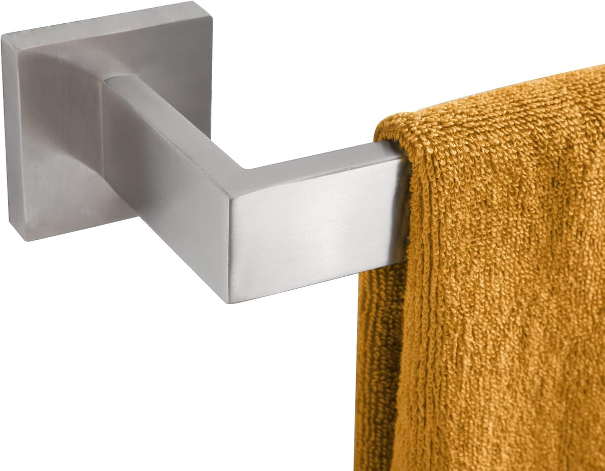 KOKOSIRI 36-Inch Single Towel Bar, Bathroom Kitchen Towel Holder, Wall Mounted SUS304 Stainless Steel Towel Rack, Brushed Nickel, B4003BR-L36