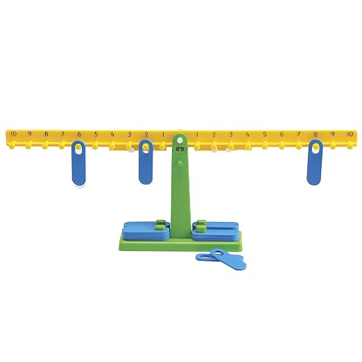 edxeducation Student Math Balance | Includes 20 Weights | Beginner Addition, Subtraction and Equations | Early Math and Number Concepts Manipulative