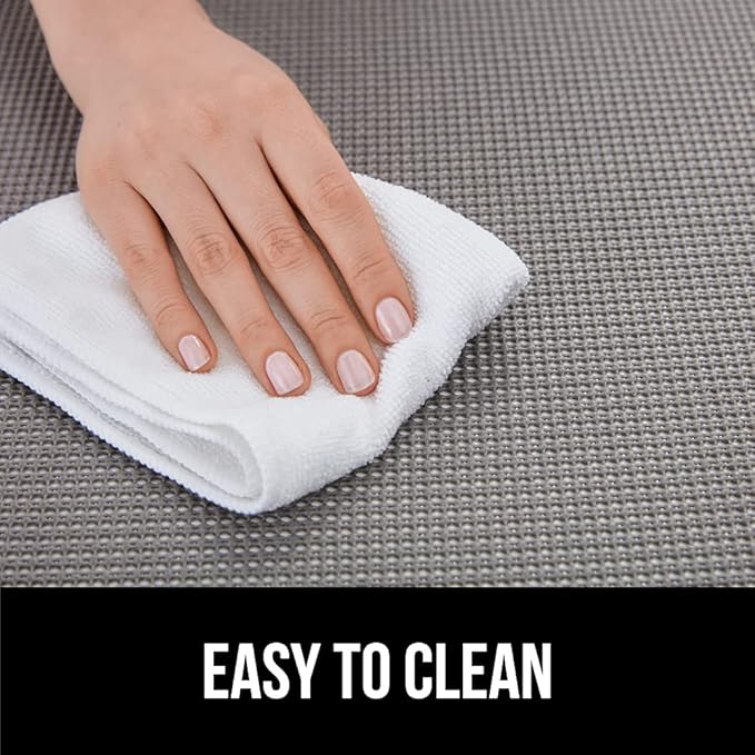 GORILLA GRIP powerGRIP Drawer Shelf and Cabinet Liner, Thick Strong Hold, Non-Adhesive Liners Protect Kitchen Cabinets and Cupboard, Bathroom Drawers, Easy Install, Breathable Mat, 17.5" x20', Cream