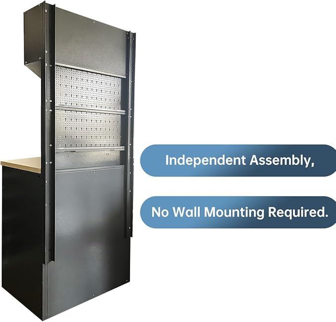 Standalone Workshop Storage Cabinets Set with Rolling Tool Cabinet