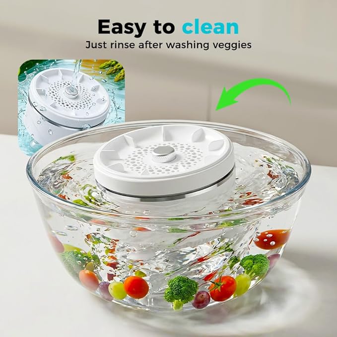 Fruit and Vegetable Washing Machine, 2026 Upgraded Produce Washing Device with Titanium Plate, Waterproof Food Cleaner, Rechargeable for Kitchen and Outdoor Use (1)