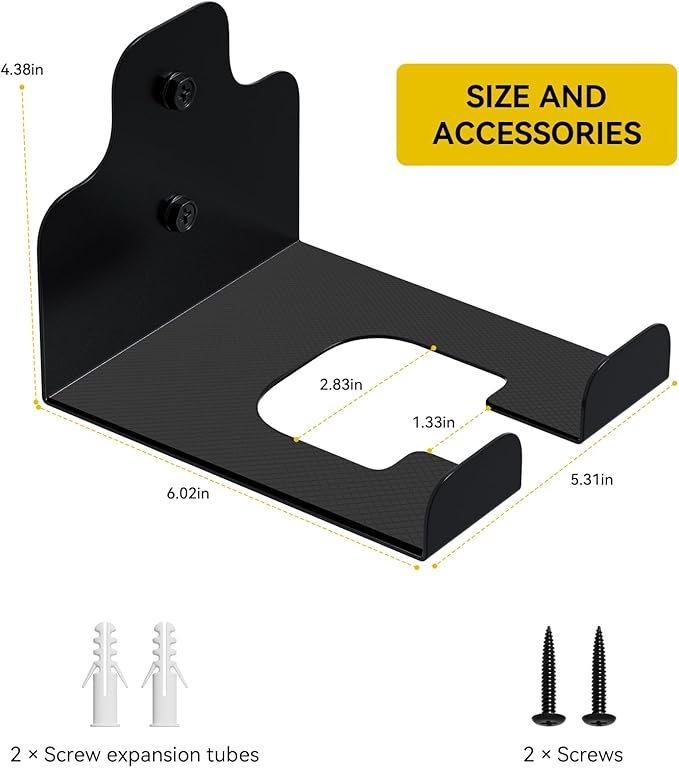 Garage Organizer Trimmer Rack, Garden Power Tool Hanger Weed Whackers Holder Wall Mounted for Grass Trimmer, Hedge Trimmer, Garage Trimmer, Garden Tools,2 Pack