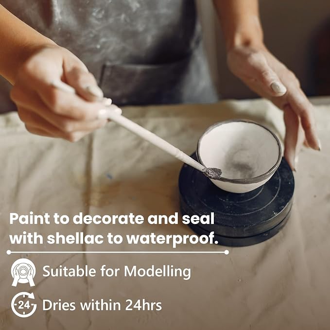 Old Potters Premium Air Dry Clay, White, 10 lbs, All Natural Modeling Clay. Ideal for Beginners and Advanced Sculptors.