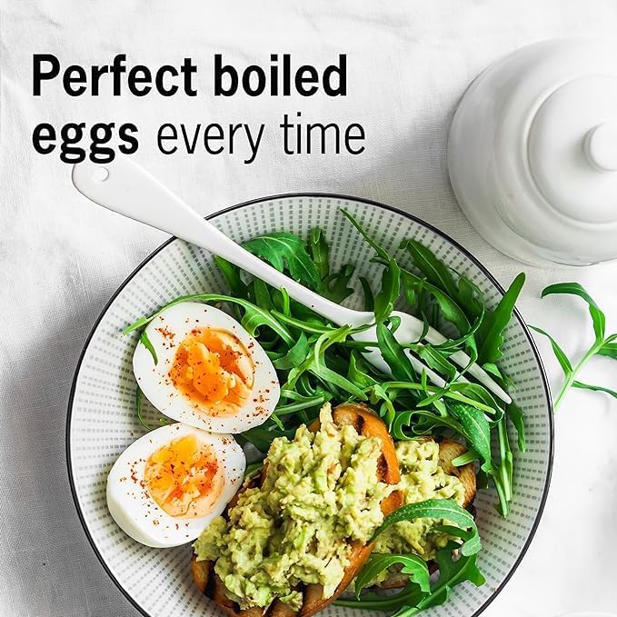 Moo BeepEgg – Egg Timer for Boiling Eggs – Musical Egg Cooker for Soft, Medium, Hard Boiled Eggs – Food Safe – Singing Floating Egg Timer – Egg Cooker for 3 Levels of Doneness - Brainstream