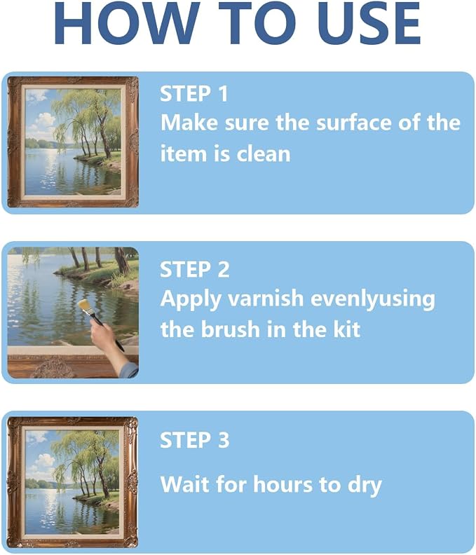 100ml Varnish – Clay Glaze for Air Dry Clay, Helps Prevent Cracks, Scratches & Wear, While Adding a Clear Glossy Finish (Matte)