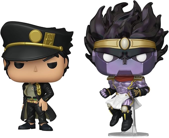 Funko Pop! Animation: JoJo's Bizarre Adventure - Jotaro and Star Platinum, 2-Pack - Amazon Exclusive - Collectable Vinyl Figure - Gift Idea - Official Merchandise - Anime Fans