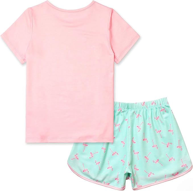 QPANCY Matching Girls & Dolls Pajamas Unicorn Pj Sets Summer Cotton Sleepwear