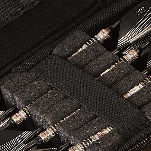 Casemaster Sentinel 6 Dart Case, Black Zipper - color: Black