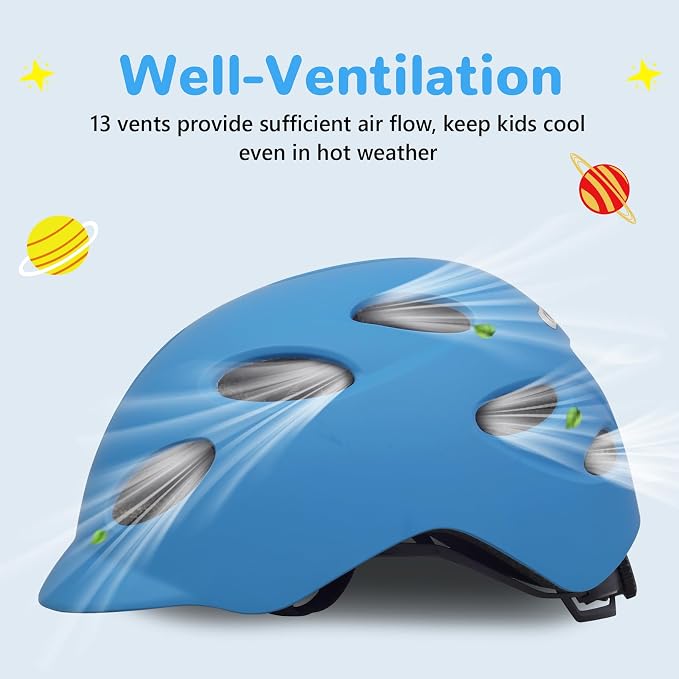 Kids/Youth Bike Helmet for Boys Girls and Teens, Adjustable and Multi-Sport for Bicycle, Kick Scooter, Skateboard, Roller/Inline Skate