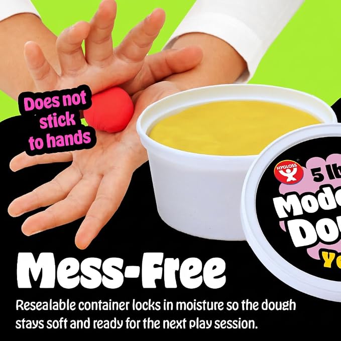 Hygloss Play Modeling Dough for Kids – Safe & Non-Toxic Sensory Dough for Arts and Crafts – 5 lb Tub – Play Clay for Toddler Activities, Preschool Classroom Must-Haves – Purple Color, Unscented