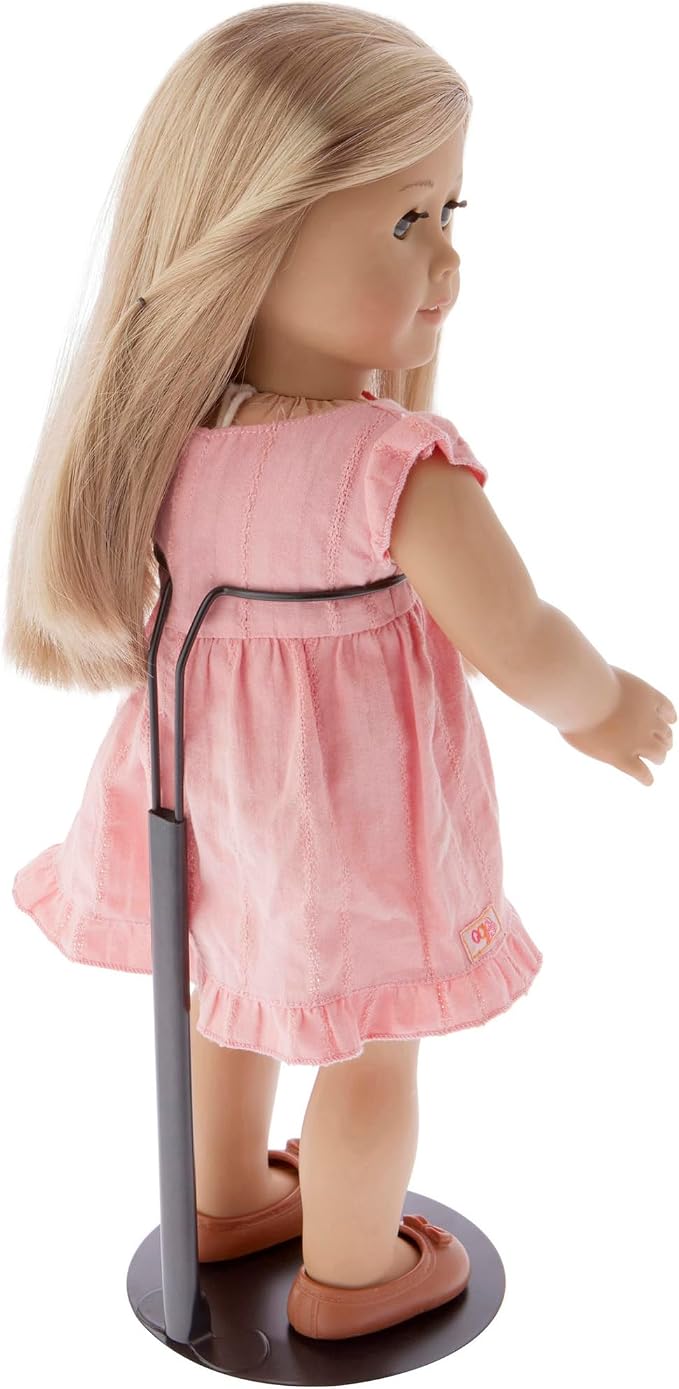 Plymor DSP-90B Black Adjustable Doll Stand, fits 15, 16, 17, 18, 19, 20, and 21 inch Dolls, Waist is 3" - 4" wide, 8" - 11" around, Pack of 3