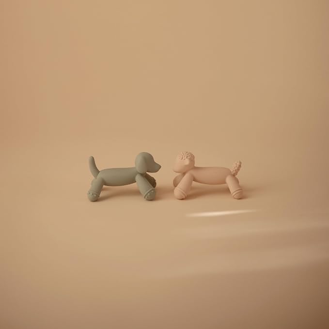 mushie Silicone Baby Teether Toy | Dog Figurine Teether