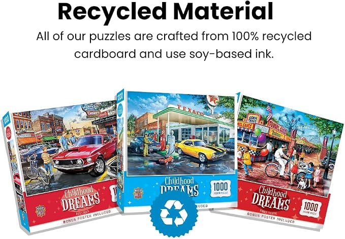 MasterPieces 1000 Piece Jigsaw Puzzle for Adults, Family, Or Youth - Dave's Diner - 19.25"x26.75"