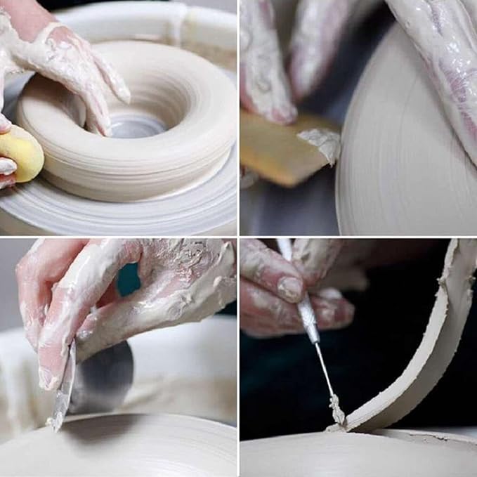 ReArt Air Dry Modeling Clay, for Sculpting, Wheel Throwing, Hand Building, All-Purpose Modeling Clay 10lbs for Sculpting (White)
