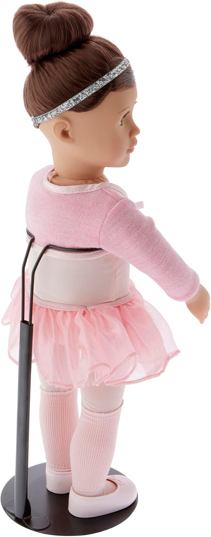 Plymor DSP-90B Black Adjustable Doll Stand, fits 15, 16, 17, 18, 19, 20, and 21 inch Dolls, Waist is 3" - 4" wide, 8" - 11" around, Pack of 3