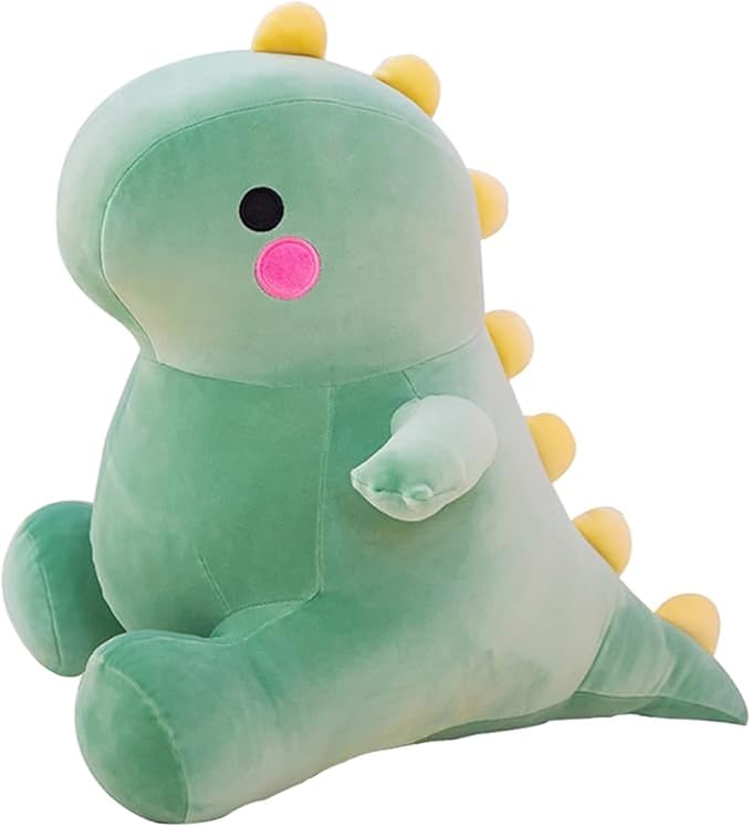 DUANMUL Cute Fat Dinosaur Plush Toys, Soft Stuffed Animals Toys Dolls, Dino Plushies, Cute Birthday Gifts for Kids Girls Boys (Green,8in)