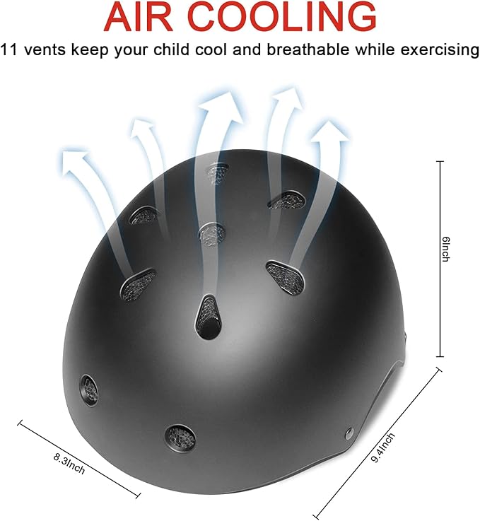 Kids Bike Helmet Adjustable Toddler Bike Helmets for Kids 2-5-8/8-14 Years with Knee Elbow Wrist Pads for GirlsBoys Youth Skateboard Bicycle Helmet for Scooter Roller Skating Balance Bike