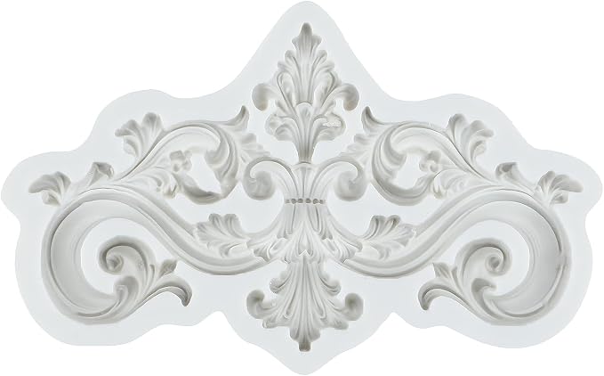 Baroque Polymer Clay Molds Curlicues Scroll Lace Silicone Mold for Jewelry Making Epoxy Resin Casting Air Dry Polymer Clay Craft